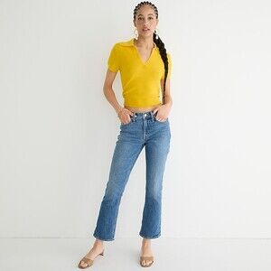 J. Crew Demi Boot Crop Jean In Roselawn Wash 31